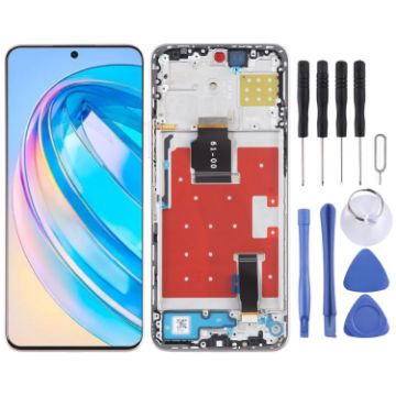 Honor X8a Gold LCD Screen & Digitizer Assembly with Frame - 1
