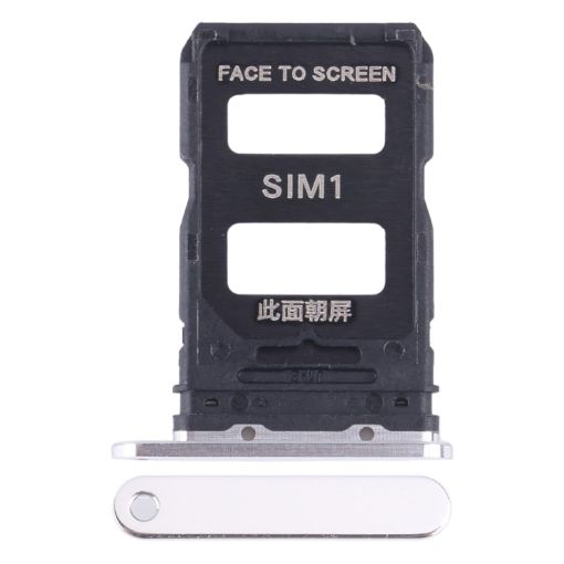 Xiaomi 14 Silver SIM Card Tray Replacement - Dual SIM Holder - 1