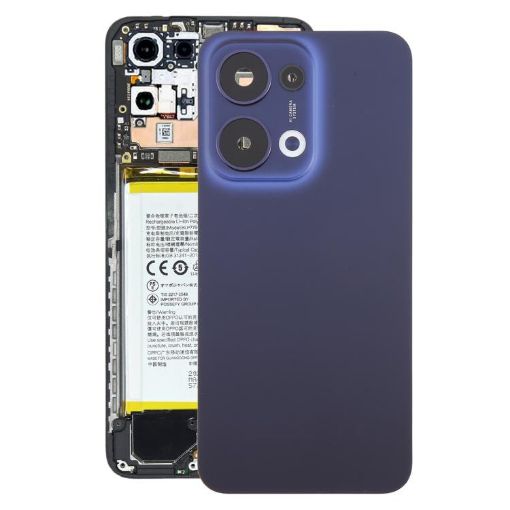 OPPO Reno13 Battery Back Cover & Camera Lens Cover - Dark Blue - 1