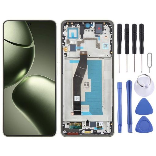 Xiaomi 14T AMOLED LCD Screen Digitizer Assembly with Frame Green - 1