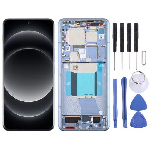 Xiaomi 14 Ultra AMOLED LCD Screen Digitizer Assembly with Frame Blue - 1