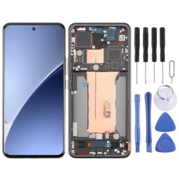 Xiaomi 15 Pro AMOLED LCD Screen Digitizer Assembly with Frame Black - 1