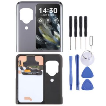 OPPO Find N3 Flip LCD Secondary Screen with Digitizer Assembly Black - 1