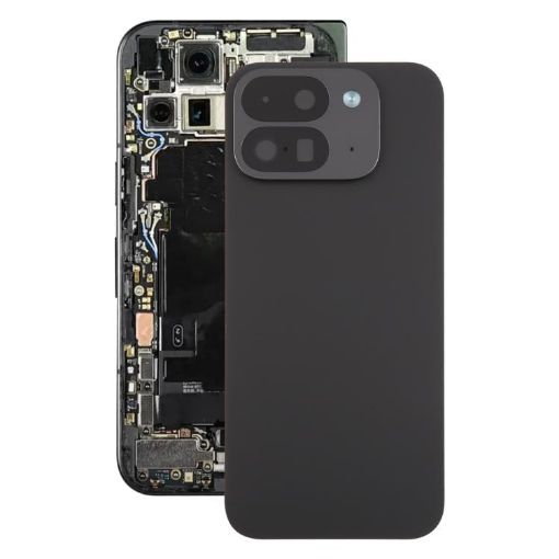 Google Pixel 9 Pro Fold Back Cover with Camera Lens Cover - Black - 1