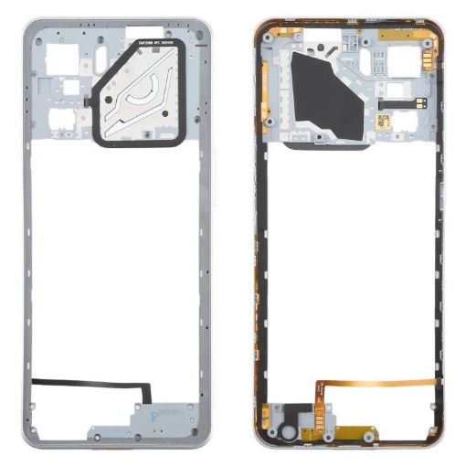ZTE nubia Neo 3 Silver Plastic Middle Frame Bezel Plate Replacement - 1