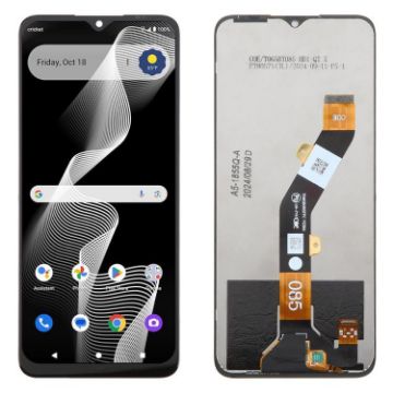 Cricket Debut S3 Black LCD Screen & Digitizer Full Assembly Replacement - 1