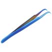 Vetus MCS-15 Bright Blue Curved Tweezers for Precision Tasks - 4