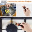 Double Headed Scraper Blade Glue Remover Cleaner Tool - Blue Squeegee - 8