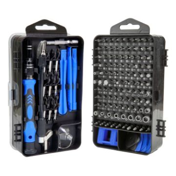 138 in 1 Mobile Phone & Clock Repair Screwdriver Set - Blue - 1