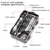 138 in 1 Mobile Phone & Clock Repair Screwdriver Set - Red - 2