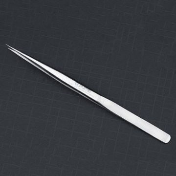 BAKU BA-i6-SS-sa Stainless Steel Straight Tweezers for Precision Tasks - 1