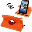 Orange Litchi Texture Leather Case with Holder for Galaxy Tab 3 (8.0) - 1