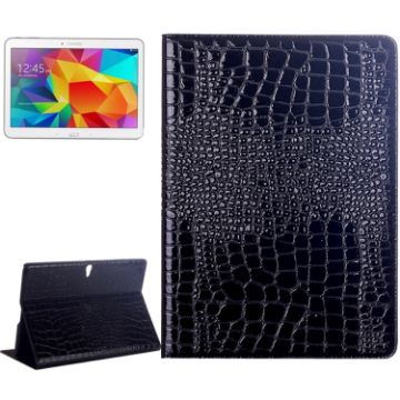 Crocodile Texture Flip Leather Case for Galaxy Tab S 10.5/T800 - Black - 1