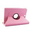 Litchi Texture Pink Leather Case for Galaxy Tab A 9.7 - 360 Rotating Holder - 5