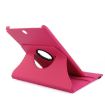 Magenta Litchi Texture 360 Rotating Leather Case for Galaxy Tab A 9.7 - 6