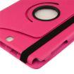 Magenta Litchi Texture 360 Rotating Leather Case for Galaxy Tab A 9.7 - 7