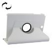 Litchi Texture 360 Rotating Leather Case for Galaxy Tab A 9.7 - White - 1
