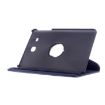 Galaxy Tab E 9.6 Leather Case - Litchi Texture, 360 Rotation, Dark Blue - 5