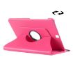 Galaxy Tab S2 9.7 Case - Litchi Texture, 360 Rotation, Magenta Holder - 1