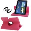 Magenta 360 Rotatable Leather Case for Galaxy Note 10.1 (2014)/P600 - 1