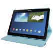 Rotatable Leather Case for Galaxy Note 10.1 (2014) P600, Baby Blue - 2