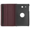 Litchi Texture Leather Case for Galaxy Tab E 9.6 - 360 Rotation, Coffee - 4