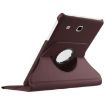 Litchi Texture Leather Case for Galaxy Tab E 9.6 - 360 Rotation, Coffee - 6