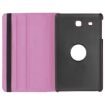 Pink Litchi Texture Leather Case with 360 Rotation for Galaxy Tab E 9.6 - 4