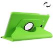 Green Litchi Texture Leather Case with 360 Rotation for Galaxy Tab E 9.6 - 1