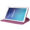 Purple Litchi Texture Leather Case with 360 Rotation for Galaxy Tab E 9.6 - 5