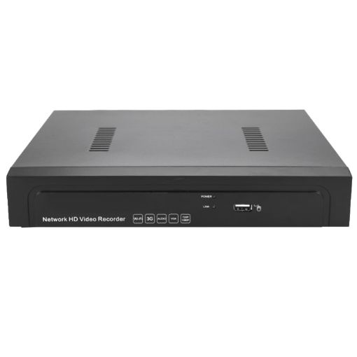 N4/1U-POE 4CH HDD NVR Digital Video Recorder with VGA/HDMI/USB Support - 1