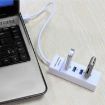 4 Ports USB 3.0 Hub Splitter with LED, 5Gbps Speed, BYL-P104 White - 5
