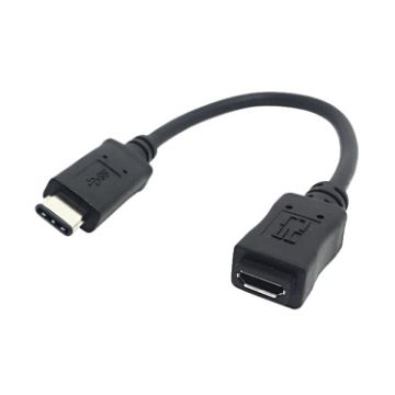CY-201 USB 3.1 Type-C to Micro USB 2.0 Cable, 20cm, Black, Nokia N1 - 1
