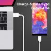 QC3.0 Dual USB Car Charger + 8 Pin Fast Charging Line Kit - White - 4