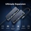 ORICO WB-6RJ 6 in 1 Type-C Transparent HUB - Compact USB-C Adapter - 8