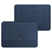 Universal Laptop Holder Bag - 4 in 1 PU Waterproof, 13/14" Dark Blue - 1