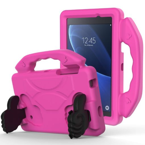 Galaxy Tab A 7.0 T280/T285 Kids Anti-Fall Cover with Thumb Bracket RoseRed - 1