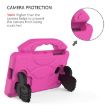 Galaxy Tab A 7.0 T280/T285 Kids Anti-Fall Cover with Thumb Bracket RoseRed - 2