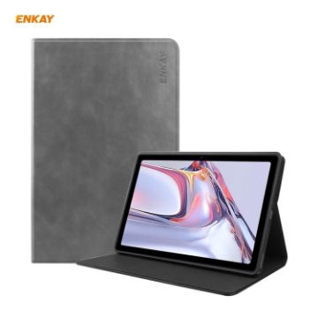 Samsung Galaxy Tab A7 10.4 T500/T505 ENKAY Grey Leather Smart Case - 1