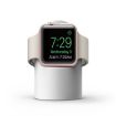 Retro Round Base Silicone Bracket for Apple Watch - White - 2