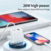 20W PD Type-C + QC 3.0 Fast Charger with USB to 8 Pin Cable US Plug - 6