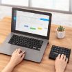 Wireless USB Numeric Keypad 35 Keys - Rechargeable Mini Numpad for Laptop - 5