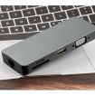 WS-11 8 in 1 Type-C Hub: HDMI, VGA, SD, TF, RJ45, PD, 2x USB3.0 Adapter - 2