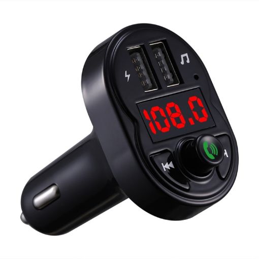 X1 Car Handsfree Kit FM Transmitter Wireless Receiver MP3 Player USB Charger - 1