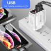 Fast Charger F002C QC3.0 USB + USB 2.0 with LED Display & 8 Pin Cable - 7