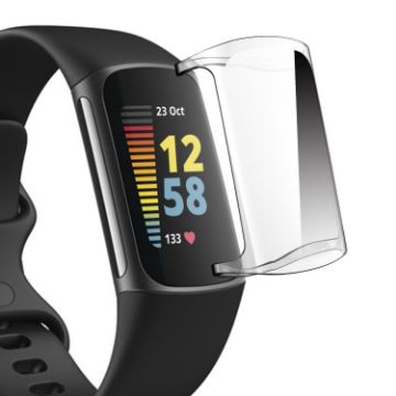 Fitbit Charge 5/6 ENKAY Hat-Prince Full Coverage TPU Clear Case Cover - 1