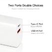 Mini Portable CS-20W Dual Ports Fast Charger with 3A USB to 8 Pin Cable - 4