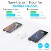 Mini Portable CS-20W Dual Ports Fast Charger with 3A USB to 8 Pin Cable - 6