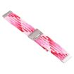 Samsung Galaxy Watch 4/5 20mm Nylon Braided Metal Buckle Band (Z Red Pink) - 2