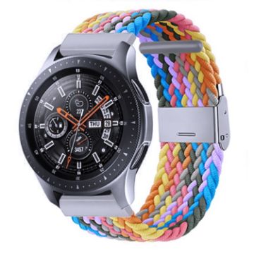 Samsung Galaxy Watch 4/5 20mm Nylon Braided Metal Buckle Band (Color 1) - 1